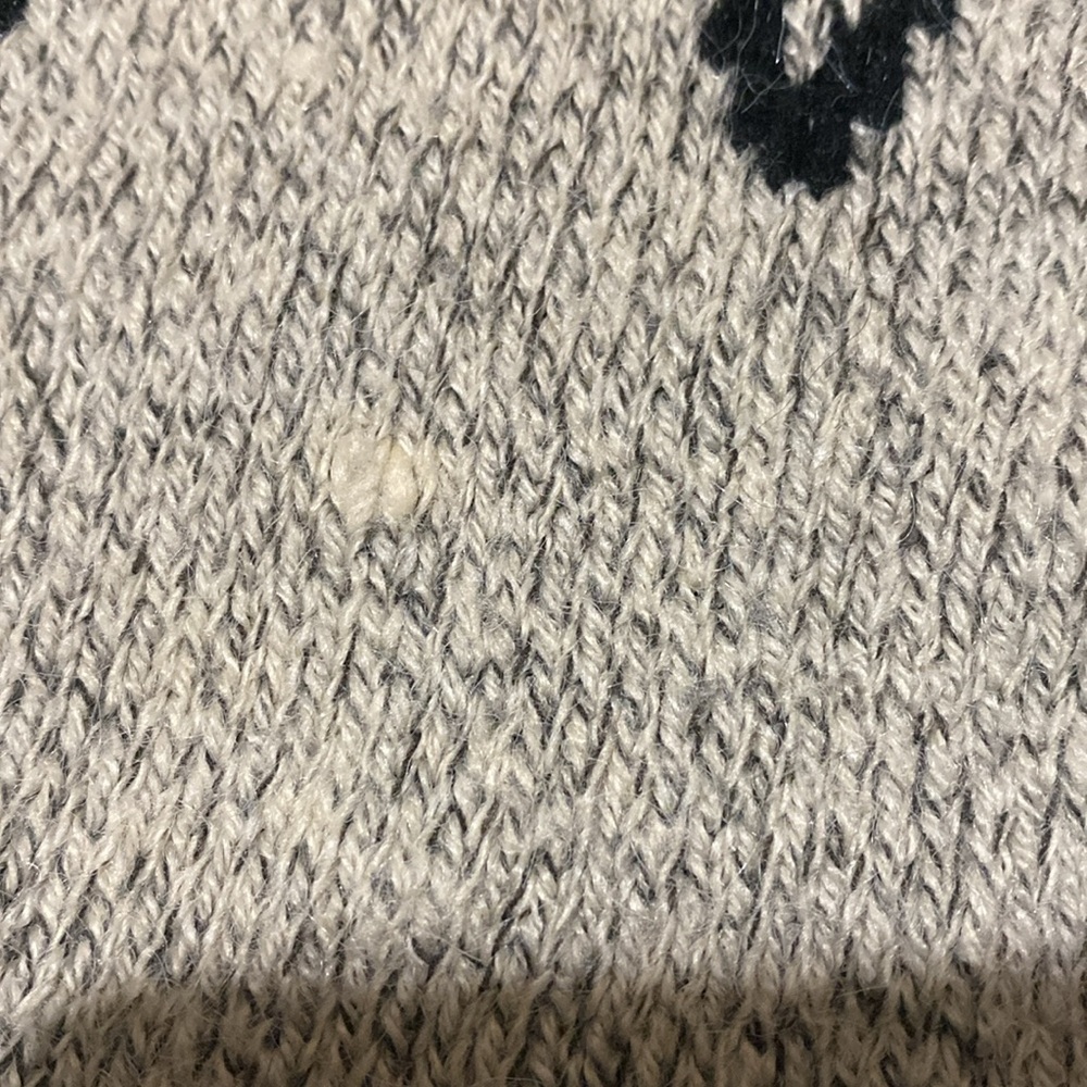Igigli Star Patterned Cardigan with Denim Collar - Picture 7 of 17